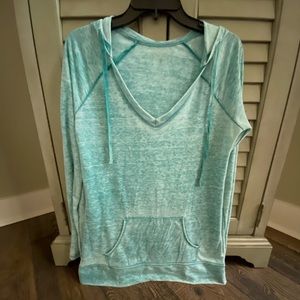 Long Sleeve Burnout Hoodie